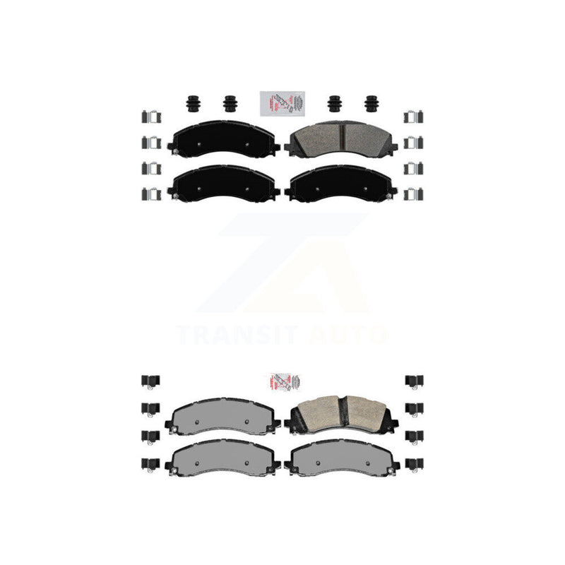 AmeriBRAKES KNF-101078 Disc Brake Pad for 2019-2024 Ram 2500, Ram 3500 - Front and Rear