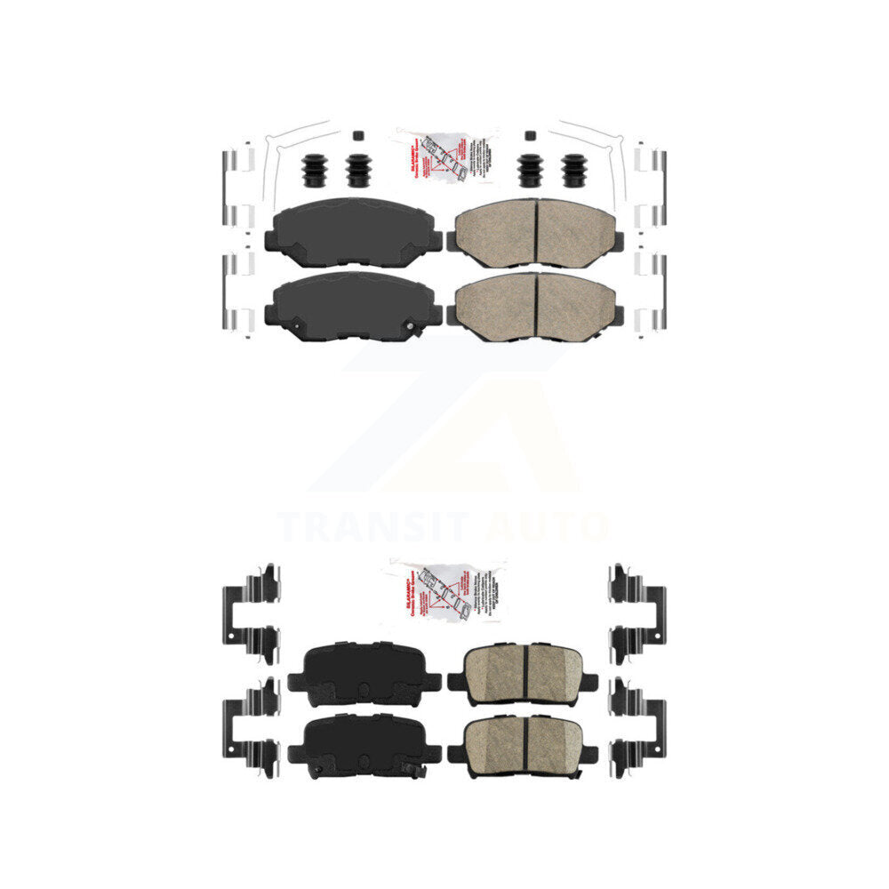 AmeriBRAKES KNF-101087 Disc Brake Pad for 2003-2008 Honda Pilot - Front and Rear