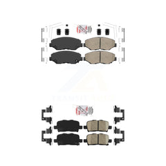 AmeriBRAKES KNF-101087 Disc Brake Pad for 2003-2008 Honda Pilot - Front and Rear