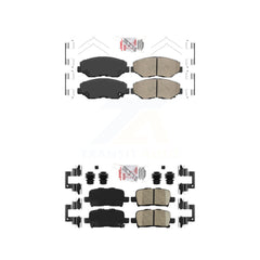 AmeriBRAKES KNF-101088 Disc Brake Pad for 2003-2008 Honda Pilot - Front and Rear