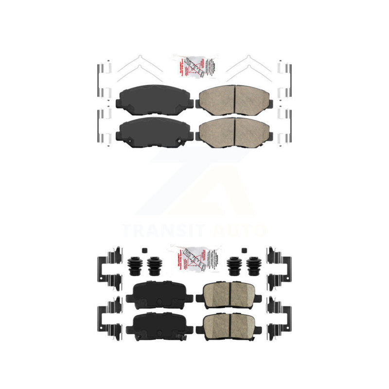 AmeriBRAKES KNF-101088 Disc Brake Pad for 2003-2008 Honda Pilot - Front and Rear