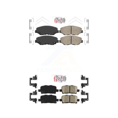 AmeriBRAKES KNF-101089 Disc Brake Pad for 2003-2008 Honda Pilot - Front and Rear
