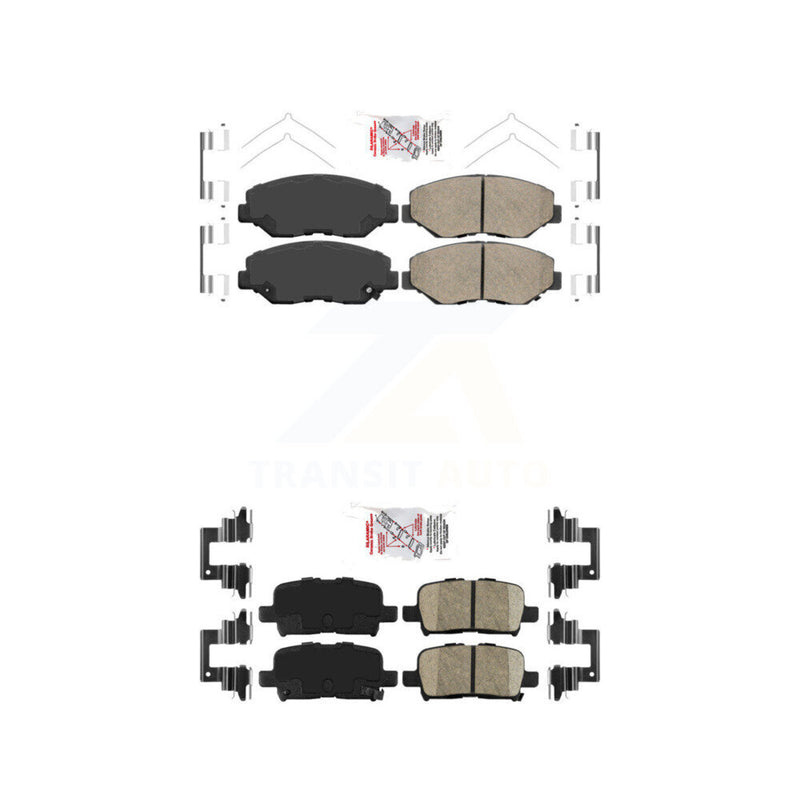 AmeriBRAKES KNF-101089 Disc Brake Pad for 2003-2008 Honda Pilot - Front and Rear