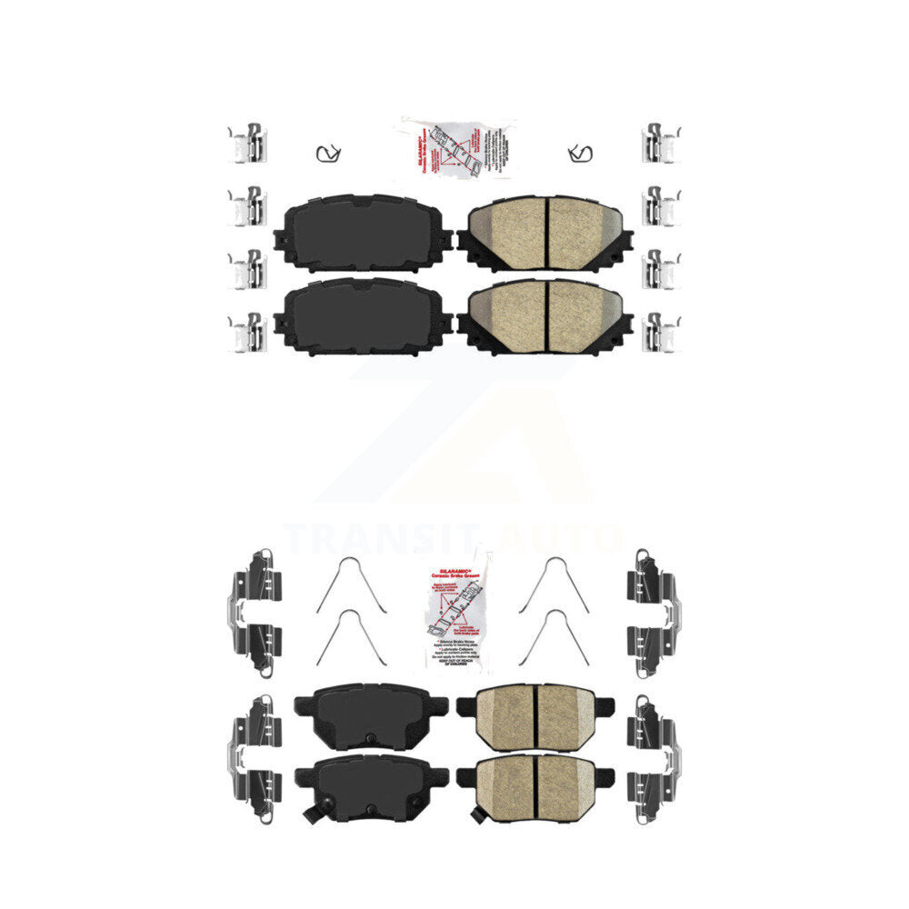 AmeriBRAKES KNF-101094 Disc Brake Pad for 2012-2018 Toyota Yaris - Front and Rear