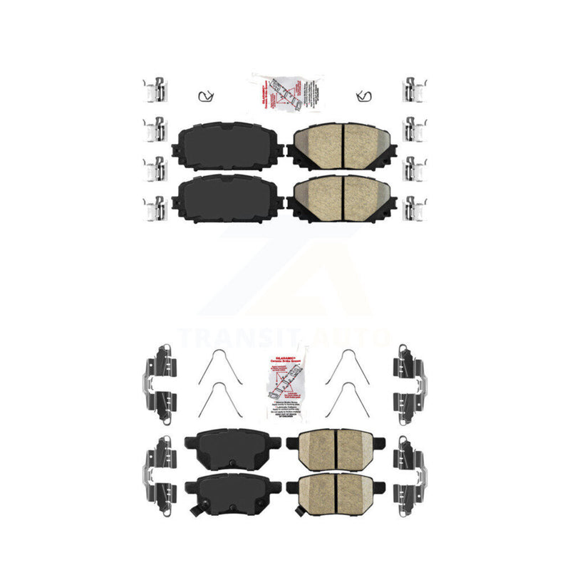 AmeriBRAKES KNF-101094 Disc Brake Pad for 2012-2018 Toyota Yaris - Front and Rear