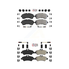 AmeriBRAKES KNF-101099 Disc Brake Pad for 2007-2018 Freightliner Sprinter 3500, Mercedes-Benz Sprinter 3500, Dodge Sprinter 3500 - Front and Rear