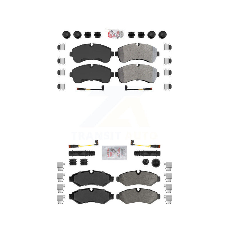 AmeriBRAKES KNF-101101 Disc Brake Pad for 2019-2024 Mercedes-Benz Sprinter 3500, Mercedes-Benz Sprinter 3500XD and More - Front and Rear
