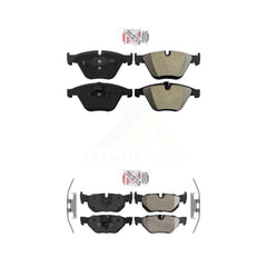 AmeriBRAKES KNF-101103 Disc Brake Pad for 2007-2015 BMW 328i, BMW X1 and More - Front and Rear