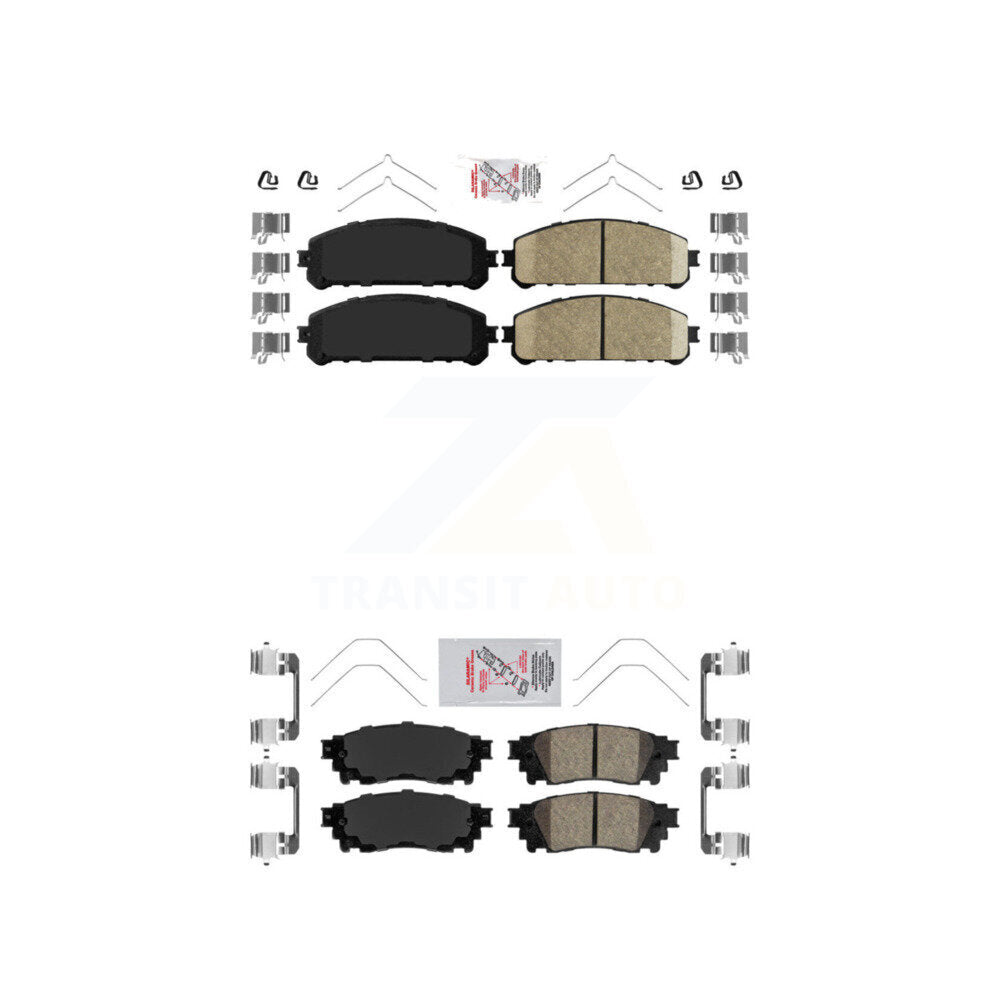 AmeriBRAKES KNF-101111 Disc Brake Pad for 2015-2023 Toyota Camry, Toyota Avalon and More - Front and Rear