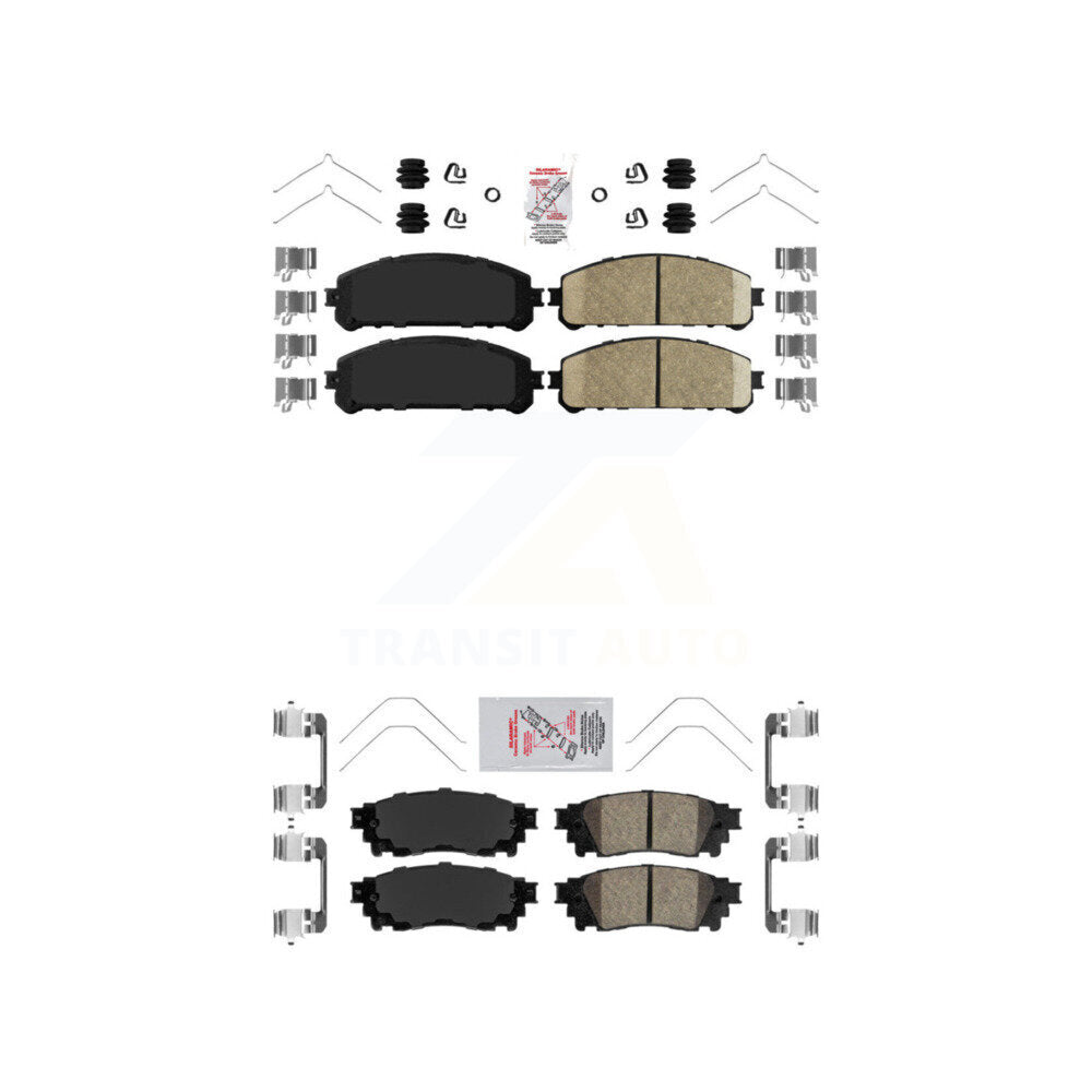 AmeriBRAKES KNF-101113 Disc Brake Pad for 2015-2023 Toyota Camry, Toyota Avalon and More - Front and Rear