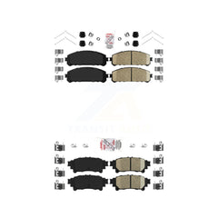 AmeriBRAKES KNF-101118 Disc Brake Pad for 2010-2020 Toyota Highlander, Toyota Sienna and More - Front and Rear