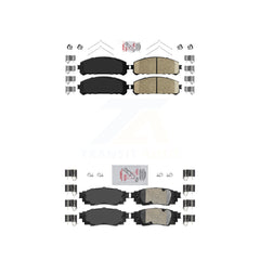 AmeriBRAKES KNF-101119 Disc Brake Pad for 2016-2022 Lexus RX350, Lexus RX350L and More - Front and Rear