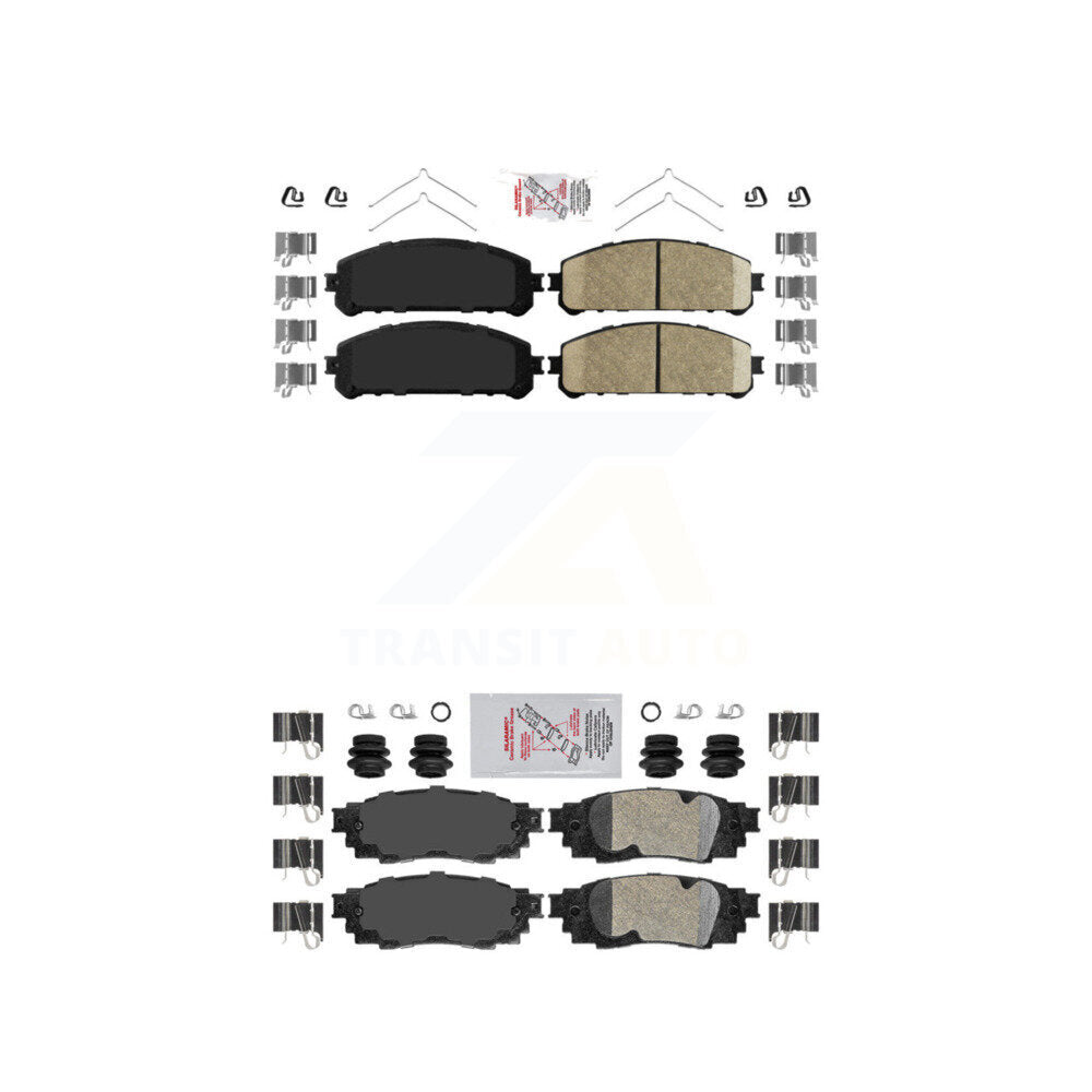 AmeriBRAKES KNF-101120 Disc Brake Pad for 2016-2022 Lexus RX350, Lexus RX350L and More - Front and Rear