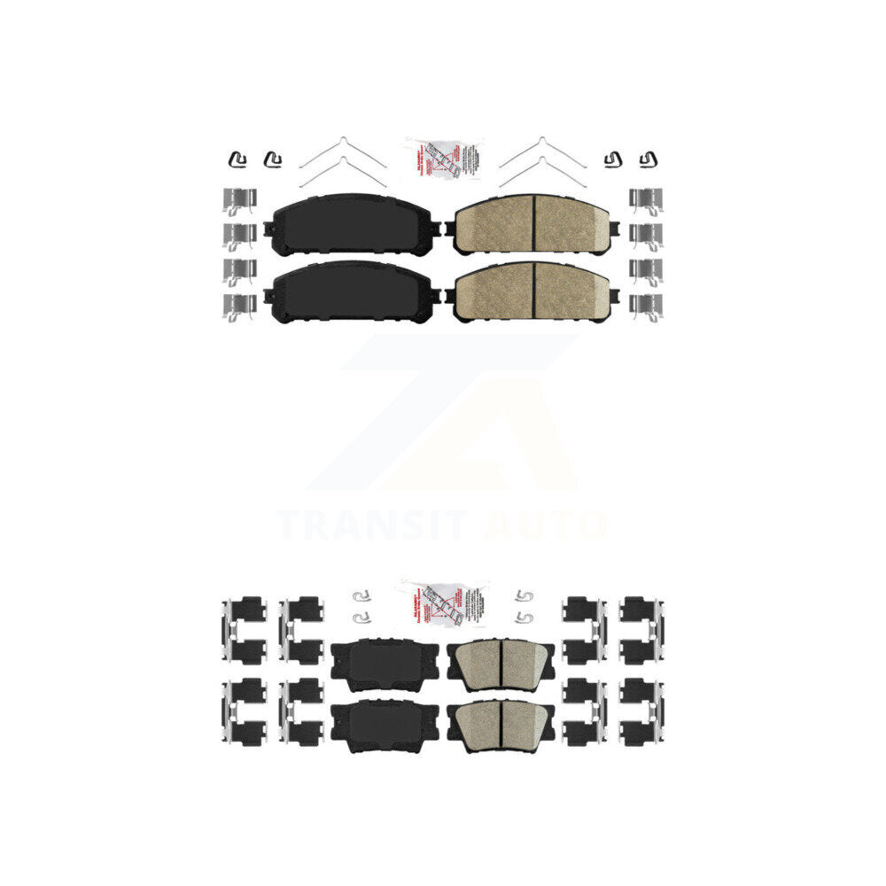 AmeriBRAKES KNF-101123 Disc Brake Pad for 2022 Toyota Camry - Front and Rear