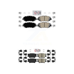 AmeriBRAKES KNF-101125 Disc Brake Pad for 2018-2024 Toyota Camry - Front and Rear