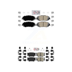 AmeriBRAKES KNF-101126 Disc Brake Pad for 2018-2024 Toyota Camry - Front and Rear