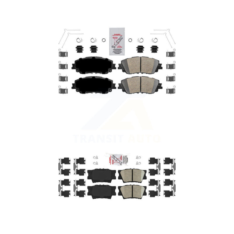 AmeriBRAKES KNF-101129 Disc Brake Pad for 2018-2024 Toyota Camry - Front and Rear