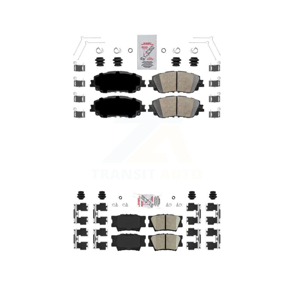 AmeriBRAKES KNF-101130 Disc Brake Pad for 2018-2024 Toyota Camry - Front and Rear