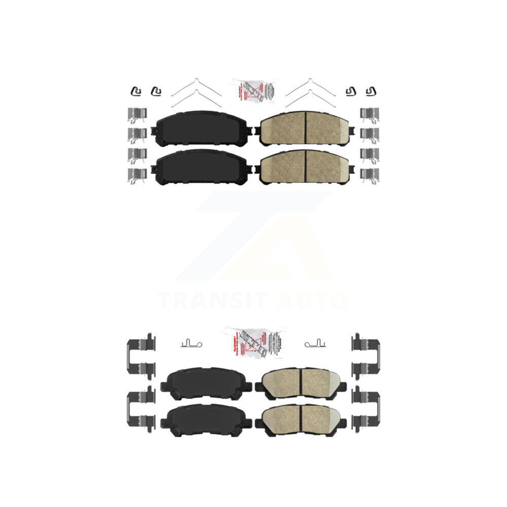 AmeriBRAKES KNF-101131 Disc Brake Pad for 2008-2014 Toyota Highlander - Front and Rear