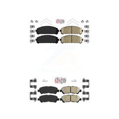 AmeriBRAKES KNF-101131 Disc Brake Pad for 2008-2014 Toyota Highlander - Front and Rear