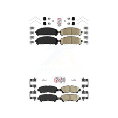 AmeriBRAKES KNF-101132 Disc Brake Pad for 2008-2014 Toyota Highlander - Front and Rear