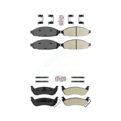 AmeriBRAKES KNF-101133 Disc Brake Pad for 2003-2011 Ford Crown Victoria, Lincoln Town Car and More - Front and Rear