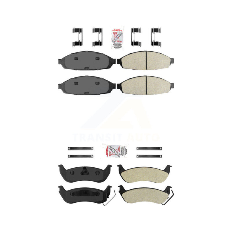 AmeriBRAKES KNF-101133 Disc Brake Pad for 2003-2011 Ford Crown Victoria, Lincoln Town Car and More - Front and Rear