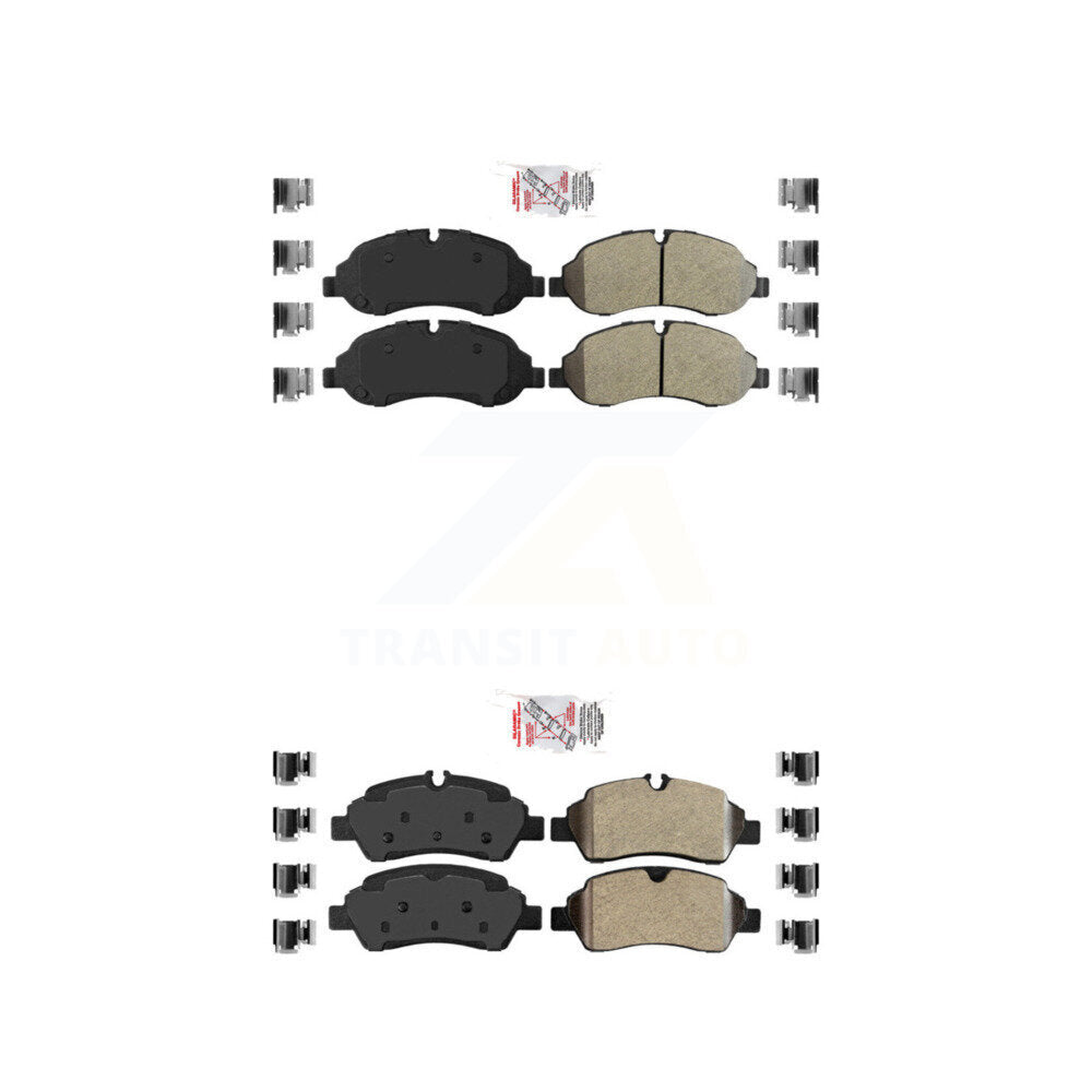 AmeriBRAKES KNF-101135 Disc Brake Pad for 2015-2019 Ford Transit-250, Ford Transit-150 and More - Front and Rear
