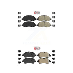 AmeriBRAKES KNF-101135 Disc Brake Pad for 2015-2019 Ford Transit-250, Ford Transit-150 and More - Front and Rear