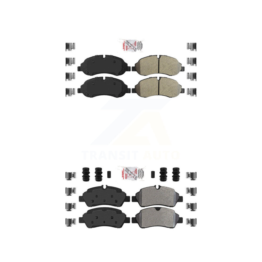AmeriBRAKES KNF-101136 Disc Brake Pad for 2015-2019 Ford Transit-250, Ford Transit-150 and More - Front and Rear