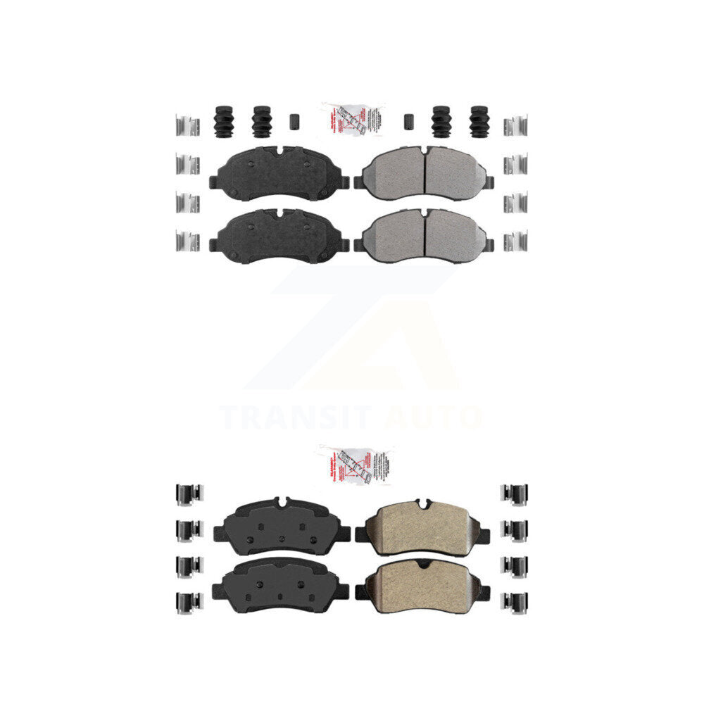 AmeriBRAKES KNF-101137 Disc Brake Pad for 2015-2019 Ford Transit-250, Ford Transit-150 and More - Front and Rear