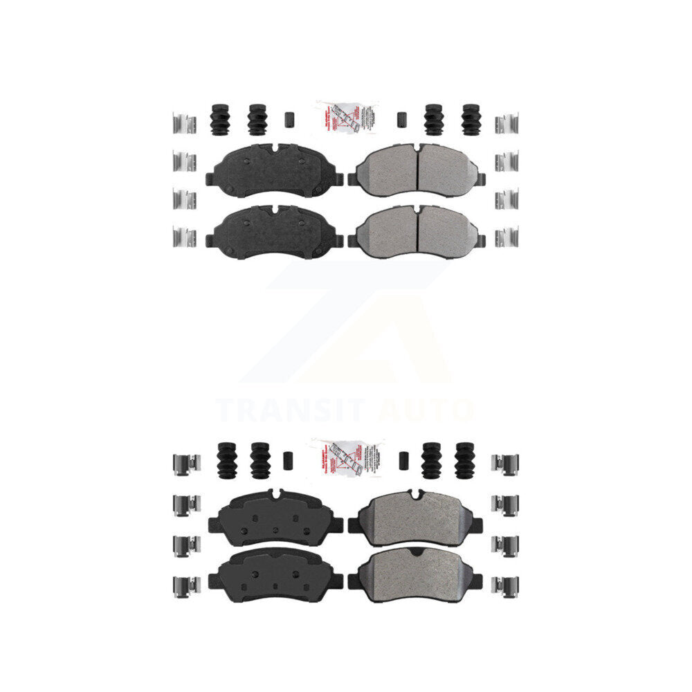 AmeriBRAKES KNF-101138 Disc Brake Pad for 2015-2019 Ford Transit-250, Ford Transit-150 and More - Front and Rear