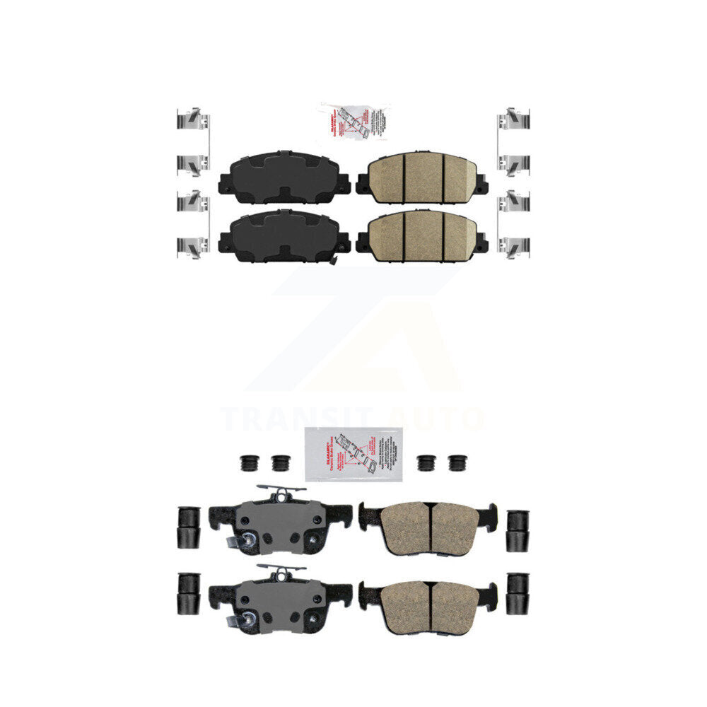 AmeriBRAKES KNF-101141 Disc Brake Pad for 2018-2025 Honda Accord - Front and Rear