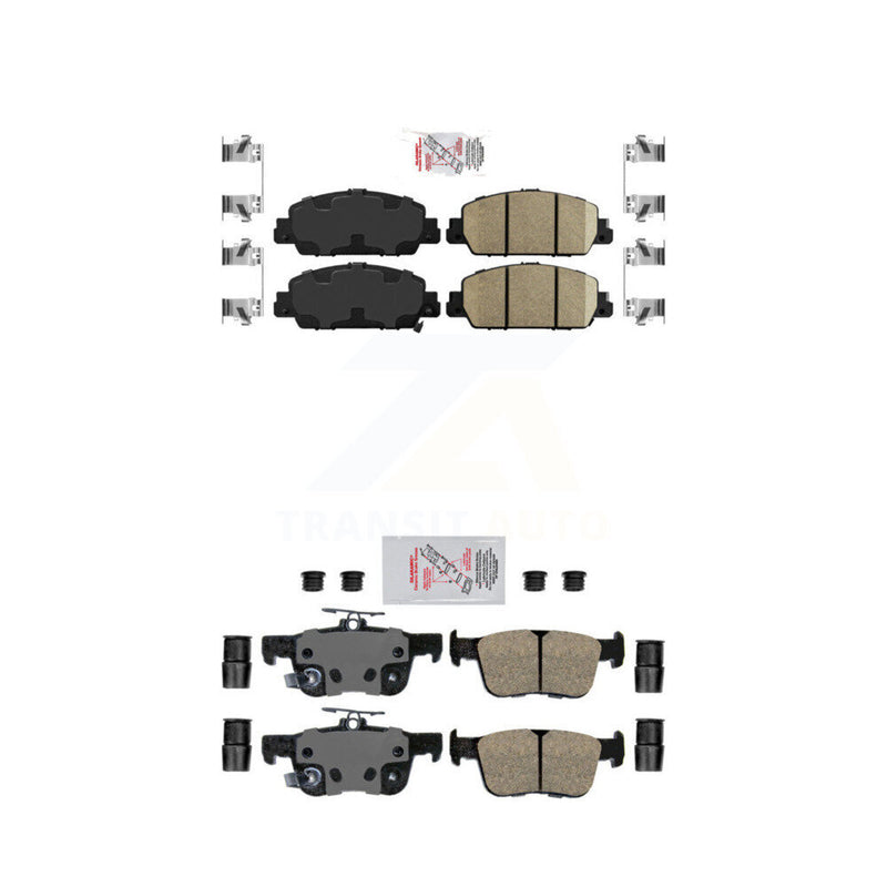 AmeriBRAKES KNF-101141 Disc Brake Pad for 2018-2025 Honda Accord - Front and Rear