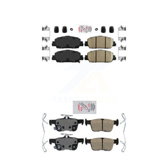 AmeriBRAKES KNF-101144 Disc Brake Pad for 2018-2025 Honda Accord - Front and Rear