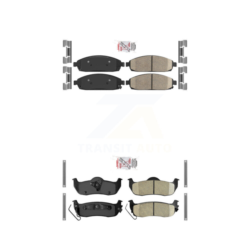AmeriBRAKES KNF-101152 Disc Brake Pad for 2005-2010 Jeep Grand Cherokee, Jeep Commander - Front and Rear