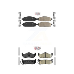 AmeriBRAKES KNF-101152 Disc Brake Pad for 2005-2010 Jeep Grand Cherokee, Jeep Commander - Front and Rear