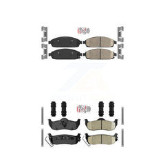 AmeriBRAKES KNF-101153 Disc Brake Pad for 2005-2010 Jeep Grand Cherokee, Jeep Commander - Front and Rear