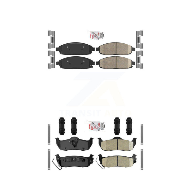 AmeriBRAKES KNF-101153 Disc Brake Pad for 2005-2010 Jeep Grand Cherokee, Jeep Commander - Front and Rear