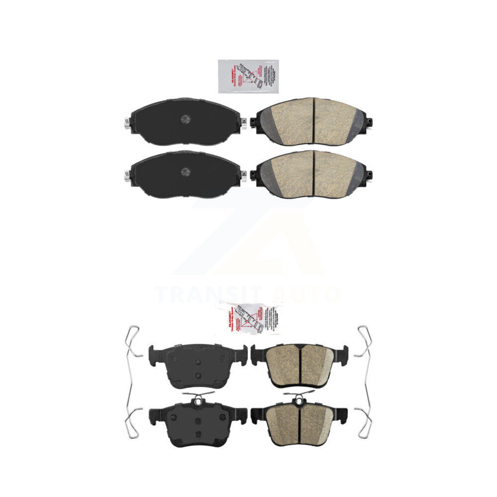 AmeriBRAKES KNF-101159 Disc Brake Pad for 2015-2025 Audi Q3, Volkswagen Jetta and More - Front and Rear