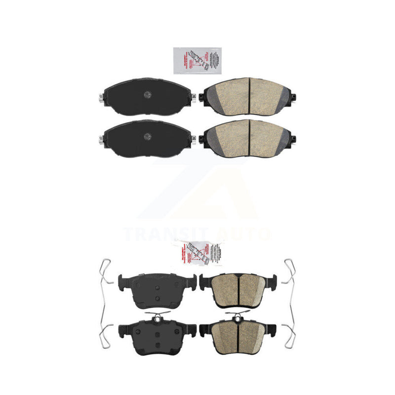 AmeriBRAKES KNF-101159 Disc Brake Pad for 2015-2025 Audi Q3, Volkswagen Jetta and More - Front and Rear