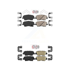 AmeriBRAKES KNF-101161 Disc Brake Pad for 2017-2022 Hyundai Elantra, Hyundai Ioniq, Kia Niro - Front and Rear