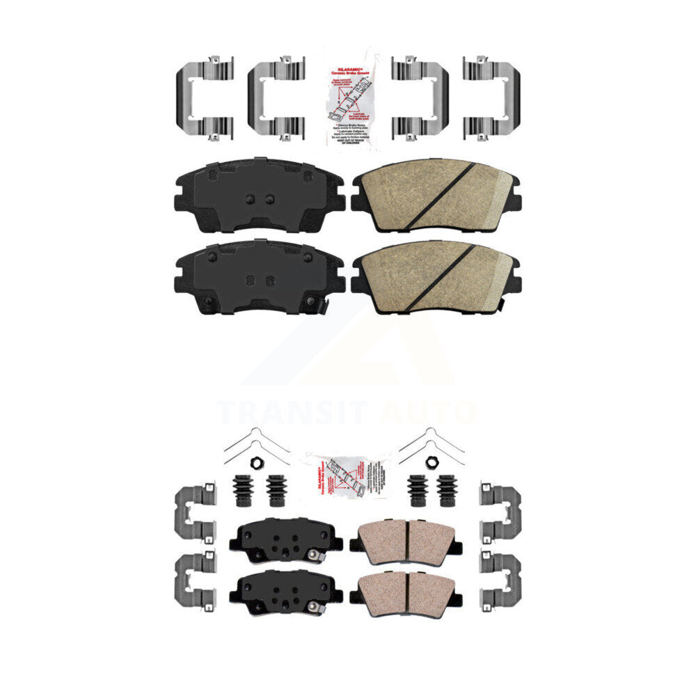 AmeriBRAKES KNF-101162 Disc Brake Pad for 2017-2022 Hyundai Tucson, Kia Sportage - Front and Rear