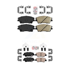 AmeriBRAKES KNF-101162 Disc Brake Pad for 2017-2022 Hyundai Tucson, Kia Sportage - Front and Rear