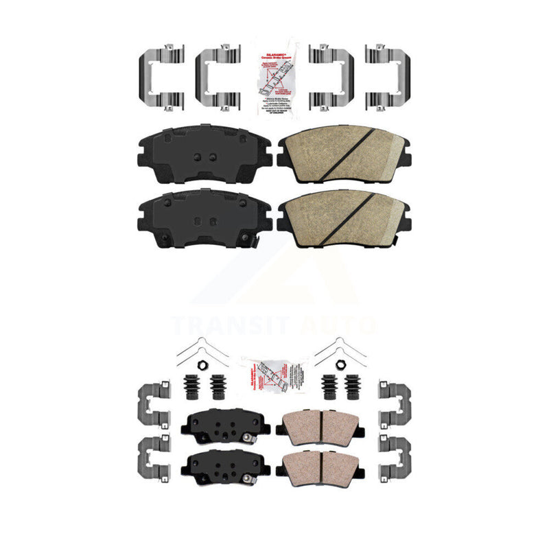AmeriBRAKES KNF-101162 Disc Brake Pad for 2017-2022 Hyundai Tucson, Kia Sportage - Front and Rear