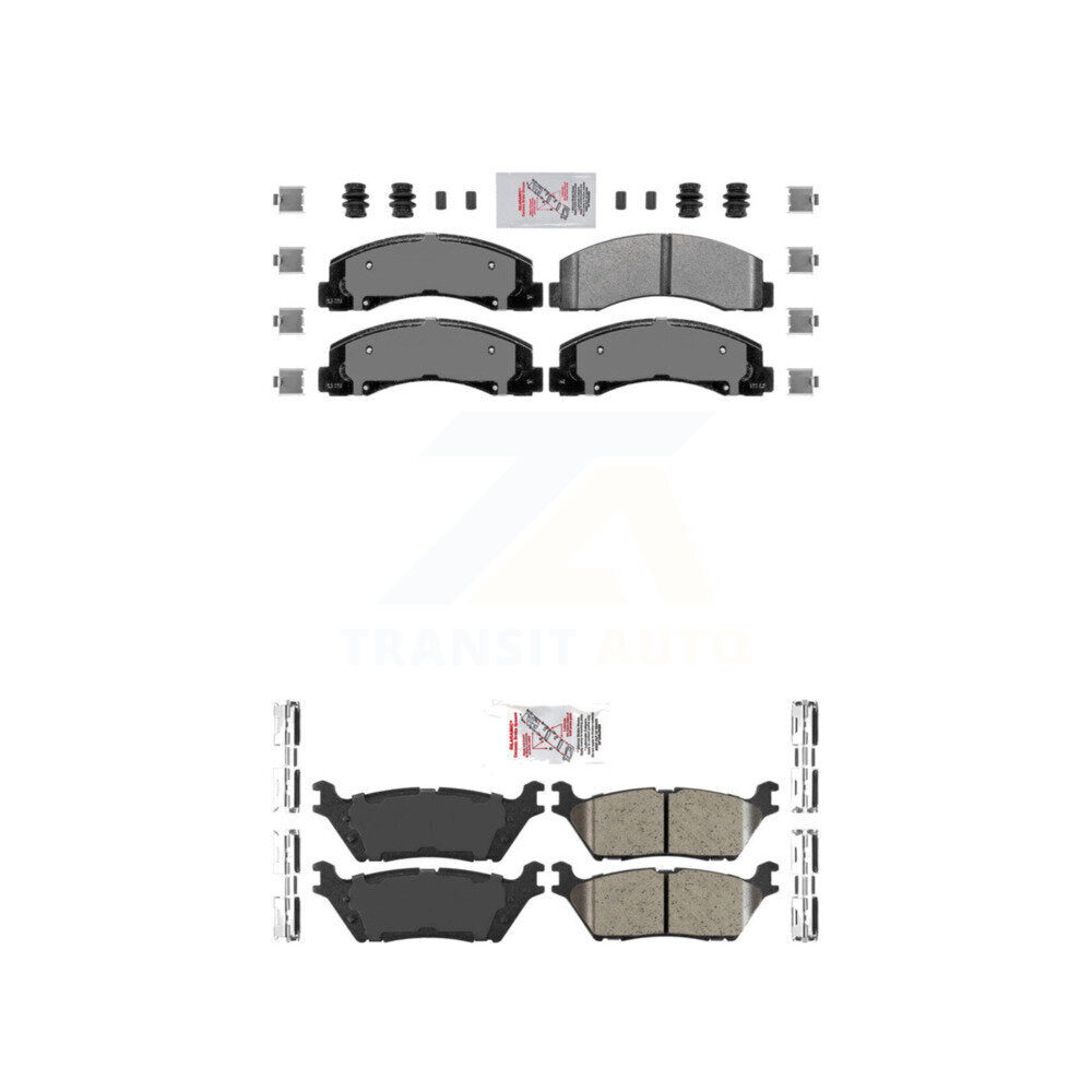 AmeriBRAKES KNF-101167 Disc Brake Pad for 2018-2021 Ford Expedition, Ford F-150, Lincoln Navigator - Front and Rear