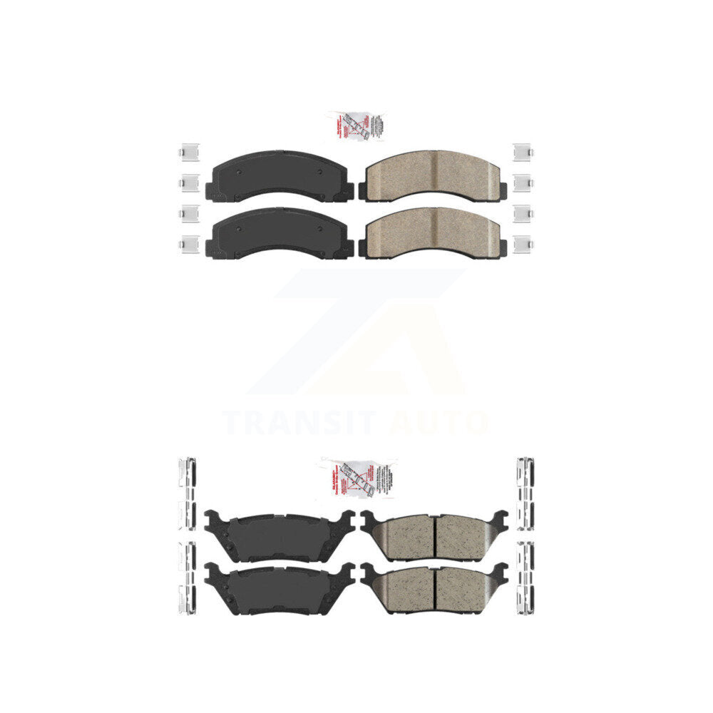 AmeriBRAKES KNF-101169 Disc Brake Pad for 2018-2021 Ford Expedition, Ford F-150, Lincoln Navigator - Front and Rear