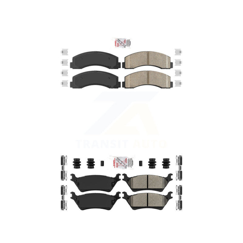 AmeriBRAKES KNF-101180 Disc Brake Pad for 2018-2020 Ford F-150 - Front and Rear