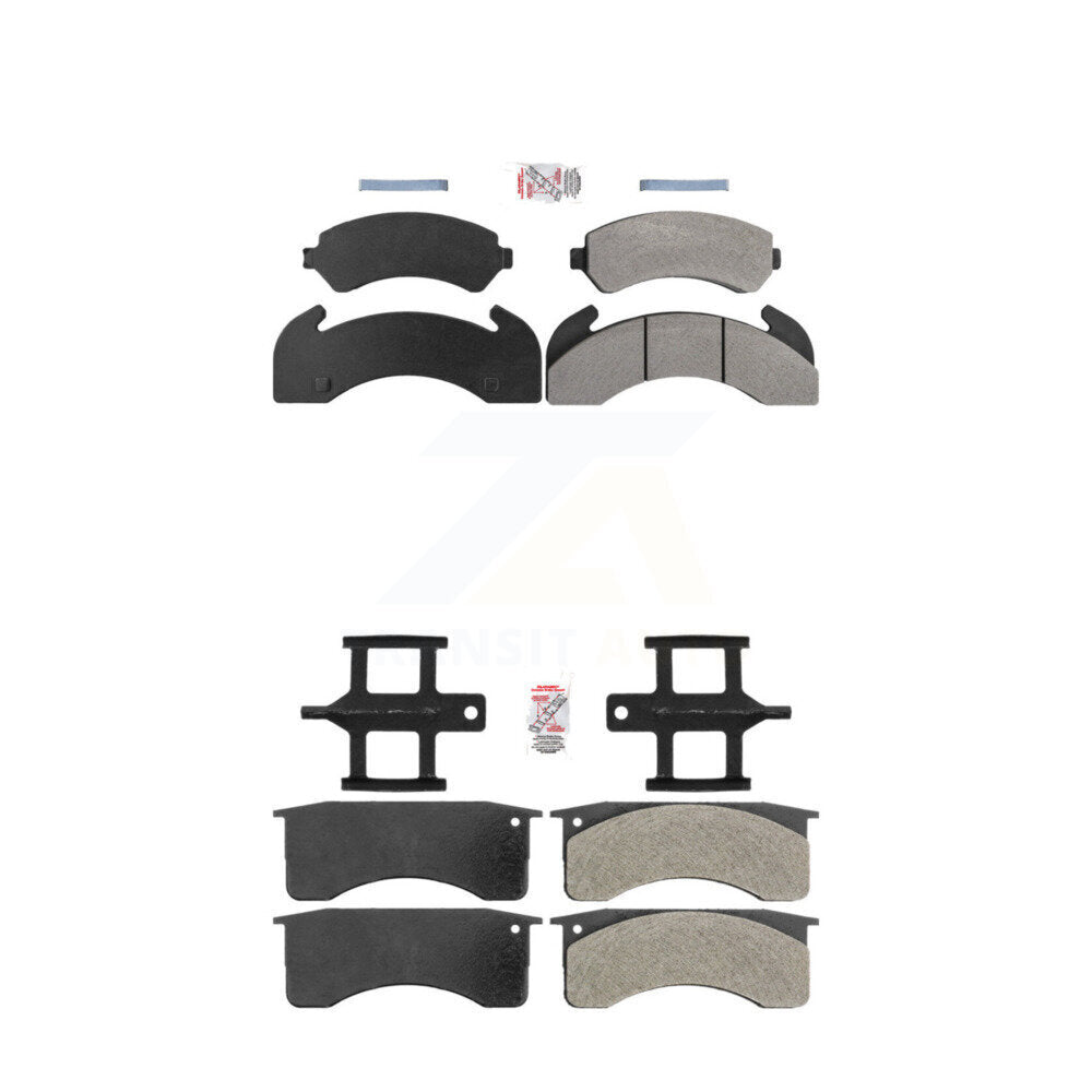 AmeriBRAKES KNF-101184 Disc Brake Pad for 1995-2002 GMC T6500, Chevrolet T7500 and More - Front and Rear