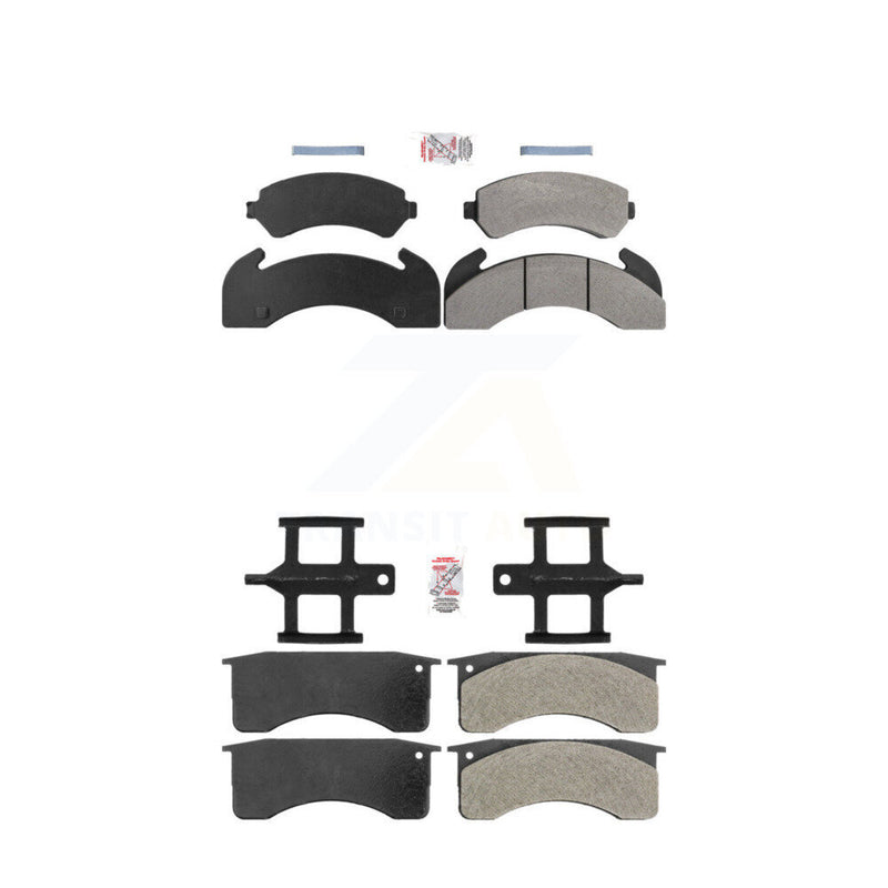 AmeriBRAKES KNF-101184 Disc Brake Pad for 1995-2002 GMC T6500, Chevrolet T7500 and More - Front and Rear